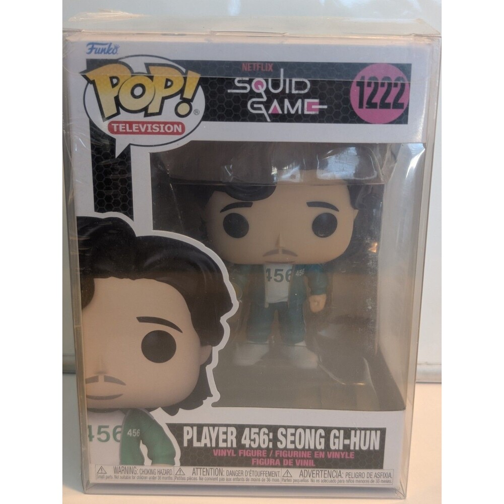 Funko Pop! 1222 Player 456: Seong Gi-Hun Squid Game Vinyl Figure Box Sleeve